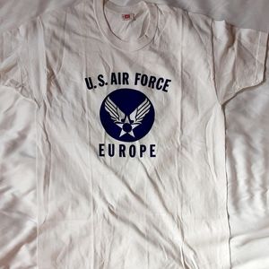 Vintage 1960s Hanes Military AIR FORCE tee shirt